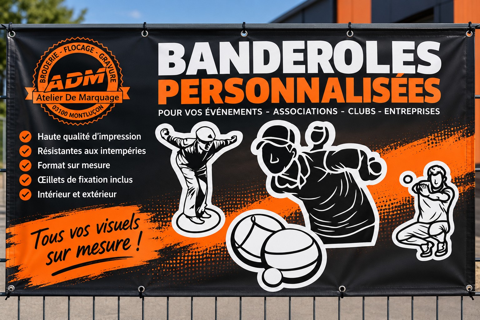 Banderole imprimée ADM